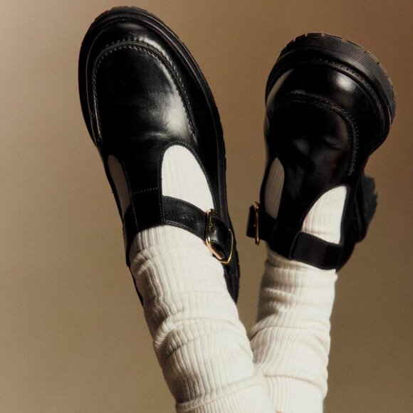 Sezane Violette Babies in Glossy Black, size 41 (US10) - Picture 2 of 5